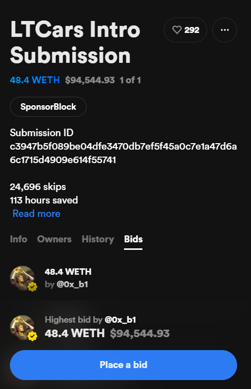 An example of a low-valued submission